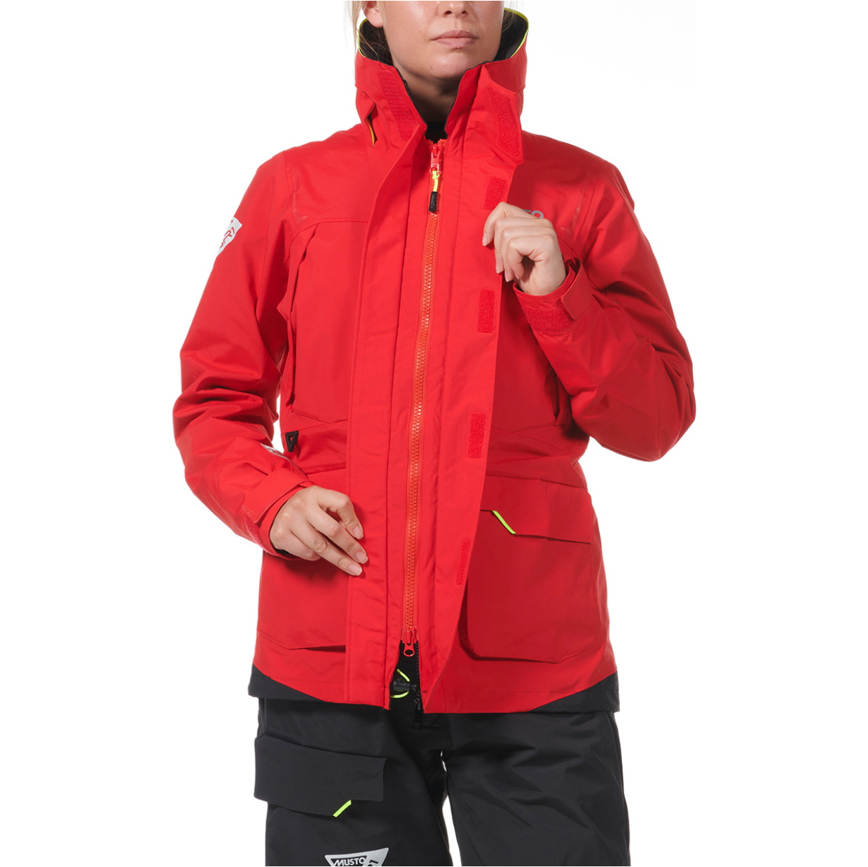 2026 Musto Mujer Br1 Chaqueta Channel 82405 - Rojo Verdadero